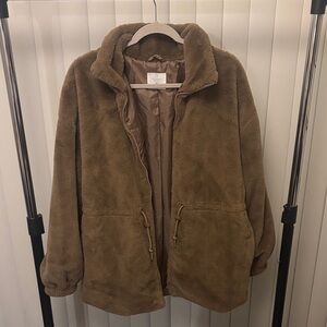 Primark Brown Fuzzy Jacket
